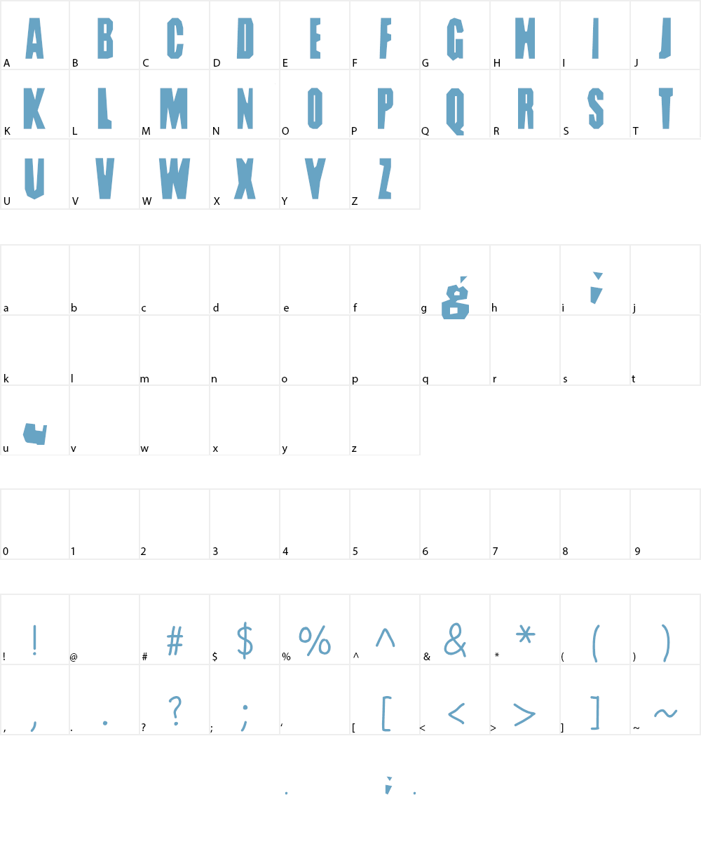 DIG DUG Font Character